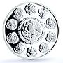 Mexico 5 pesos Chichen Itza La Iglesia Church Architecture silver coin 2012