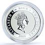 Niue 2 dollars Love is Precious Black Swans proof silver coin 2009