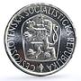 Czechoslovakia 10 korun Hussites Movement Revolutionary Jan Hus silver coin 1965