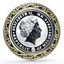 Malawi 100 kwacha Lunar Calendar Year of the Tiger Gilded Ring silver coin 2010