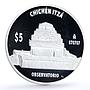 Mexico 5 pesos Chichen Itza Observation Building Architecture silver coin 2012