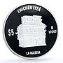 Mexico 5 pesos Chichen Itza La Iglesia Church Architecture silver coin 2012