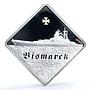 Palau 10 dollars German Battleship Bismarck gilded silver coin 2009