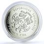 Togo 1000 francs Trains Railways Lome - Anecho Locomotive proof silver coin 2011