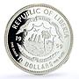 Liberia 10 dollars Transrapid-08 Train Railways Railroad proof silver coin 1999