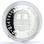 Liberia 10 dollars Transrapid-08 Train Railways Railroad proof silver coin 1999