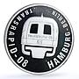 Liberia 10 dollars Transrapid-08 Train Railways Railroad proof silver coin 1999