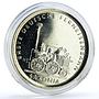 Germany DDR 5 mark Trains Railways Saxonia Steam Locomotive NiBrass coin 1988