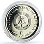 Germany DDR 5 mark Trains Railways Saxonia Steam Locomotive NiBrass coin 1988