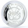 Burkina Faso 1000 francs Trains Railways Abidjan Niger Locomotive Ag coin 2013