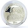 Cook Islands 10 dollars Trains Railways American Big Boy Locomotive Ag coin 2008