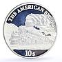 Cook Islands 10 dollars Trains Railways American Big Boy Locomotive Ag coin 2008