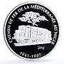 Niger 1000 francs Trains Railways Mediterranean Locomotive silver coin 2012