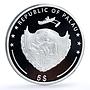 Palau 5 dollars Trains Railways Jupiter Locomotive proof silver coin 2014