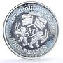 Togo 1000 francs Trains Railways Fliegende Hamburger Locomotive silver coin 2007