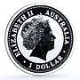 Australia 1 dollar Kookaburra Bird Zodiac Signs Aries silver coin 2005