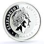 Australia 1 dollar Kookaburra Bird Zodiac Signs Cancer silver coin 2005