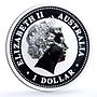 Australia 1 dollar Kookaburra Bird Zodiac Signs Cancer silver coin 2005