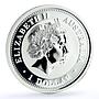 Australia 1 dollar Kookaburra Bird Zodiac Signs Leo silver coin 2005