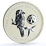 Australia 1 dollar Kookaburra Bird Zodiac Signs Libra silver coin 2005