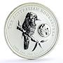 Australia 1 dollar Kookaburra Bird Zodiac Signs Sagittarius silver coin 2005