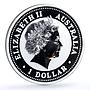Australia 1 dollar Kookaburra Bird Zodiac Signs Sagittarius silver coin 2005