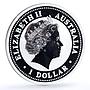 Australia 1 dollar Kookaburra Bird Zodiac Signs Pisces silver coin 2005