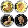 Fiji set of 10 coins World Soccer Football African Wildlife CuNiMSNi coins 2010