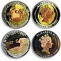 Fiji set of 10 coins World Soccer Football African Wildlife CuNiMSNi coins 2010