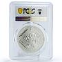 Belarus 20 rubles Lipichanskaya Pushcha Wildlife PR69 PCGS silver coin 2008