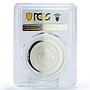 Kyrgyzstan 10 som 25 Years of Independence PR70 PCGS silver coin 2016
