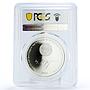 Kyrgyzstan 10 som Aitmatov Farewell Gulsary Horse PR70 PCGS silver coin 2009