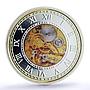 Tanzania 250 shillings Mechanical Clock Evolution of Time PR69 PCGS silver 2016