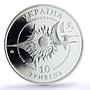 Ukraine 10 hryvnas Airplanes AN-2 Aircraft PR70 PCGS silver coin 2003