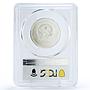 Vietnam 100 dong Vietnamese Historic series Junk Ship MS69 PCGS silver coin 1986