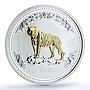 Australia 1 $ Lunar Calendar I Year of Tiger MS68 PCGS gilded silver coin 2010