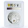 Belarus 20 rubles Zodiac Singns series Gemini PR70 PCGS silver coin 2013