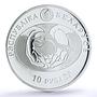 Belarus 10 rubles  Bird of Year European Goldfinch PR70 PCGS silver coin 2018