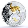 Tajikistan 100 somoni Capra Falconeri Selective Gilt PR70 PCGS silver coin 2021