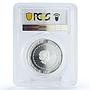 Australia 1 dollar White Mother of Pearl Shell PR70 PCGS silver coin 2015