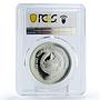 Laos 1000 kip 2008 Summer Olympics Beijing PR69 PCGS silver coin 2004