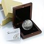 Palau, 5 dollars 2009, Louis Braille 200th Birthday, Antique-Finish Silver