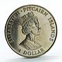Pitcairn Island 1 dollar 200th Anniversary Establishment of Settlement 1990