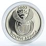 South Africa set 4 coins Wildlife Series The Rhino proof silver coin 2003