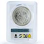 Mexico 1 onza Libertad Angel of Independence MS66 PCGS silver coin 1998