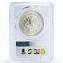 Mexico 1 onza Libertad Angel of Independence MS65 PCGS silver coin 1990