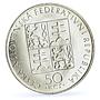 Czechoslovakia 50 korun St Agnes Religion Without Signature LK silver coin 1990
