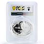 Niue 2 dollars Family Love Fidelity Storks Birds Fauna PR70 PCGS Ag coin 2011