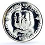 East Caribbean States 10 dollars Inaugural Test Match Sri Lanka silver coin 1997