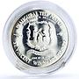 East Caribbean States 10 dollars Inaugural Test Match Sri Lanka silver coin 1997